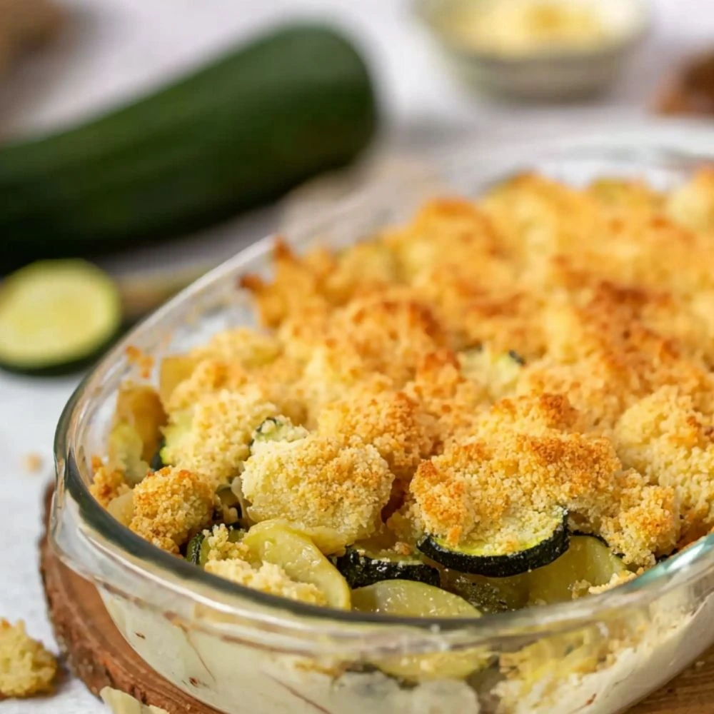crumble courgette