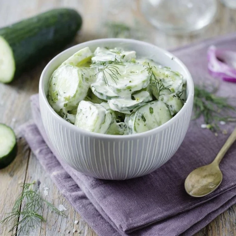 Recette Concombre à la Crème : La Salade Fraîche Parfaite pour l’Été