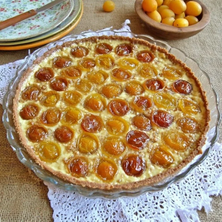 Tarte aux Prunes Jaunes Parfaite