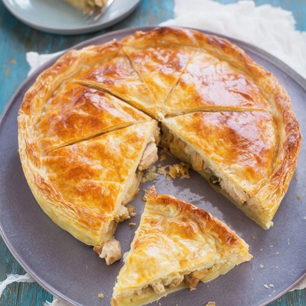 tourte poulet champignons rapide