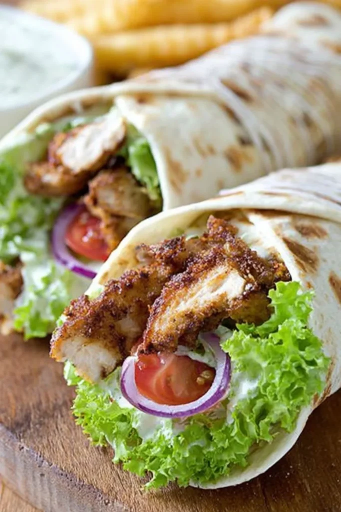 Wraps au poulet rapide
