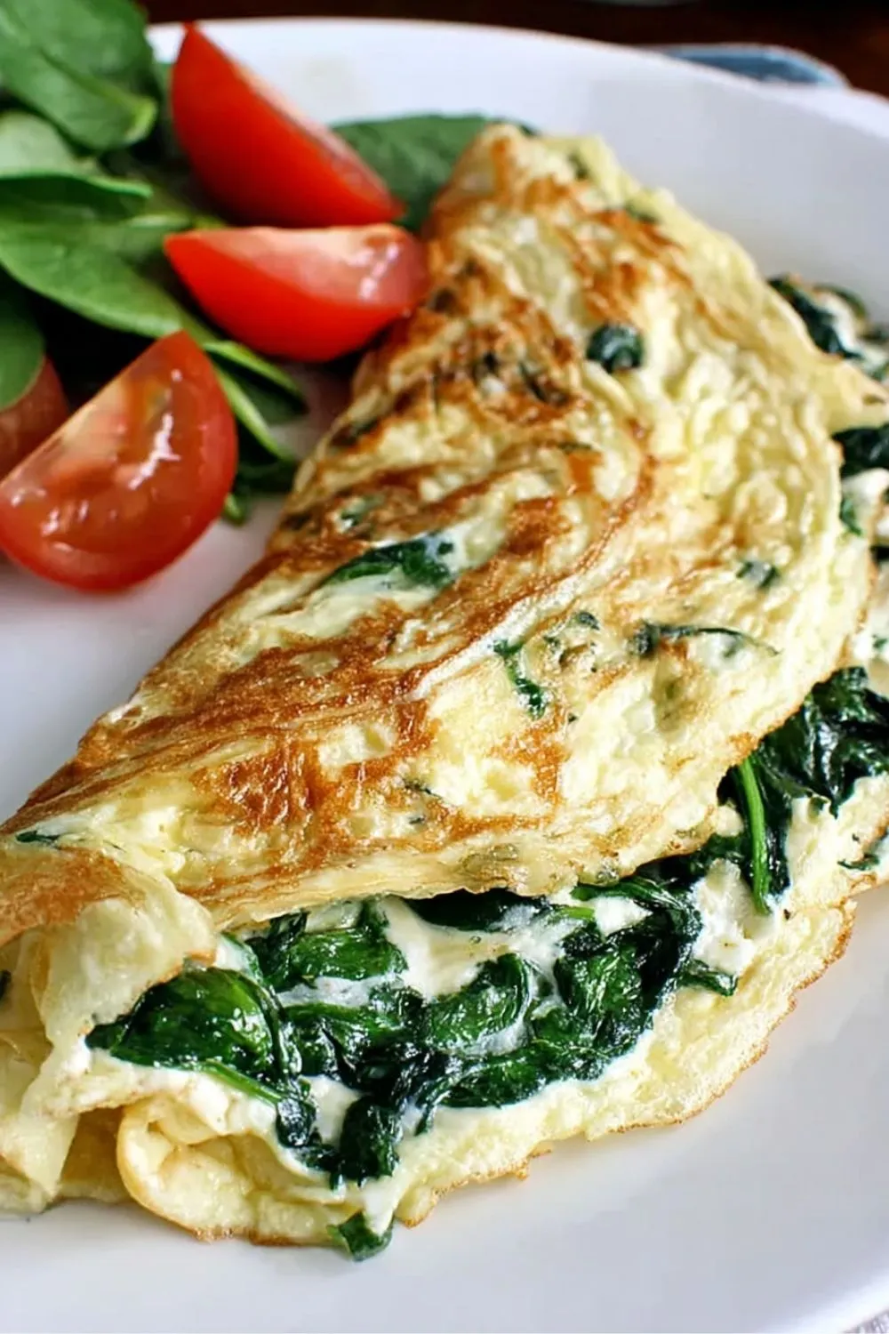 omelette aux épinards