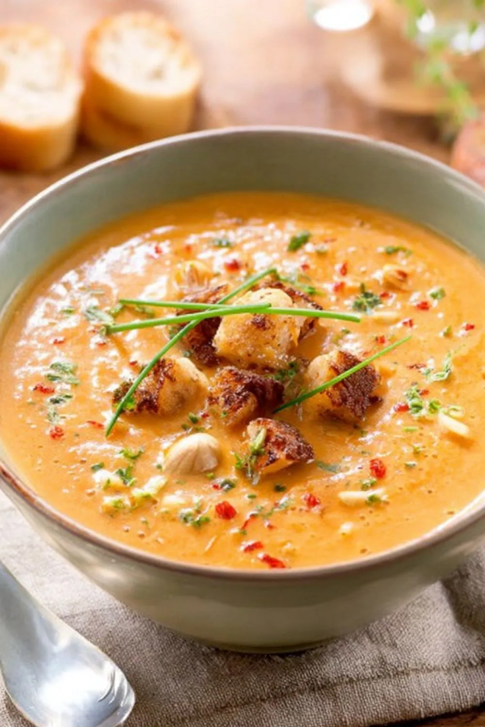 velouté de potimarron à la châtaigne