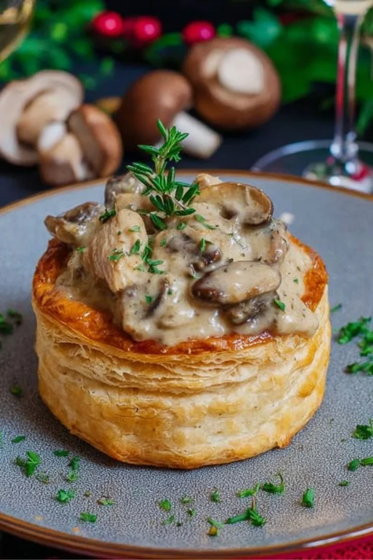 vol au vent poulet champignons