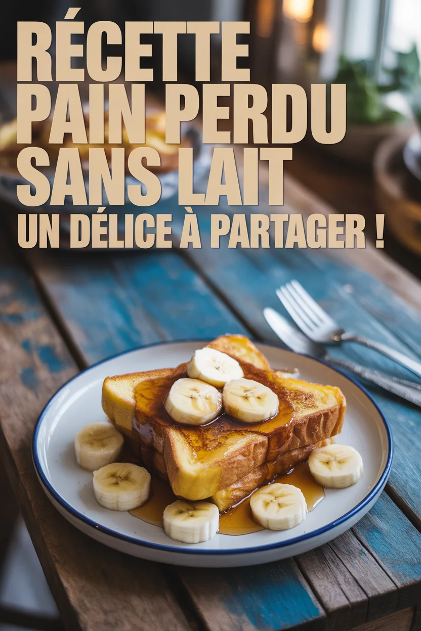Recette pain perdu sans lait : un délice à partager !
