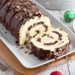 Bûche roulée de Noël au chocolat