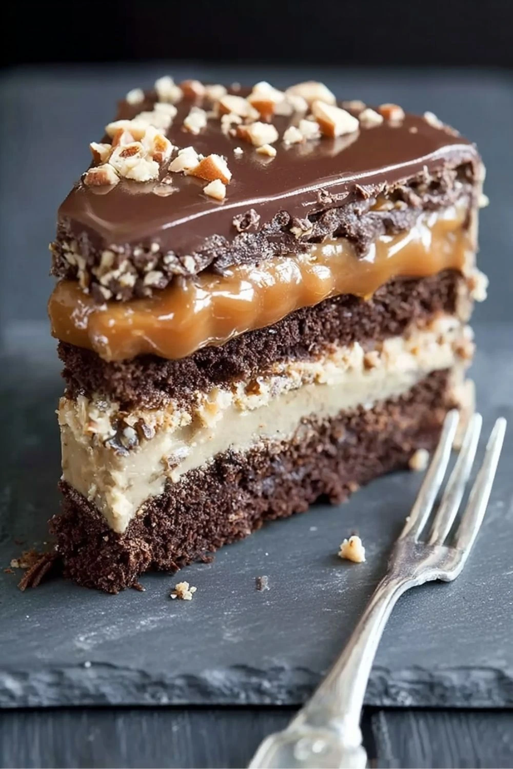 Gâteau 3 chocolat croustillant