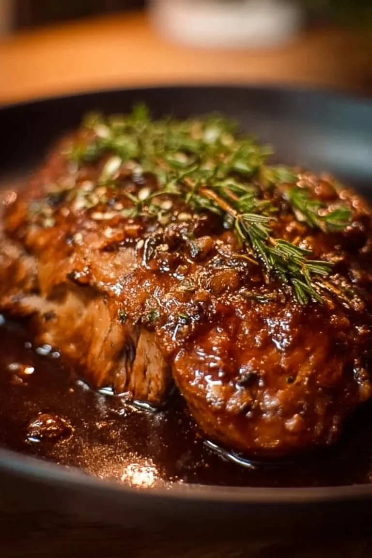 Cochon Confit à la Bière et au Sirop d'Érable, un plat mijoté savoureux