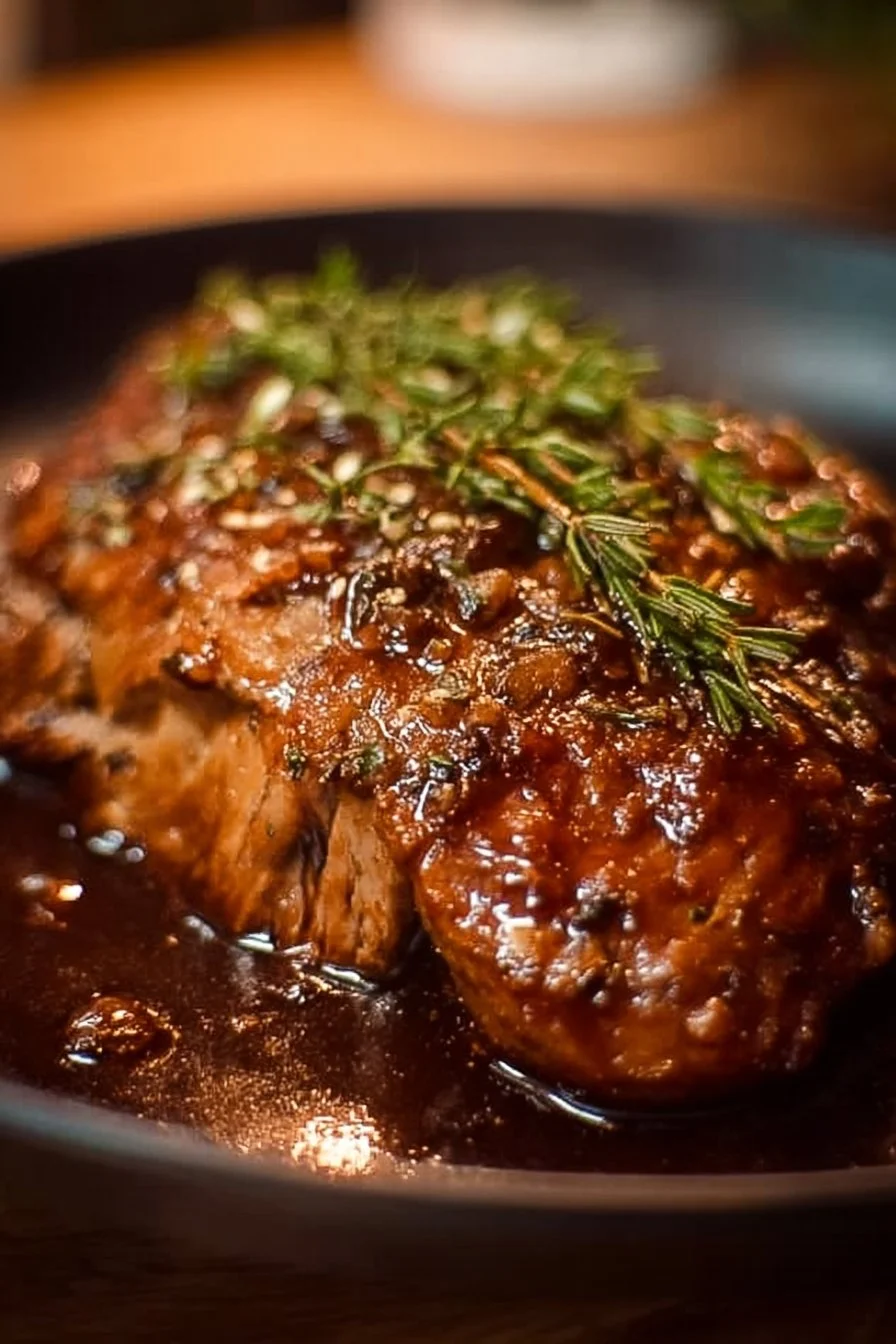 Cochon Confit à la Bière et au Sirop d'Érable, un plat mijoté savoureux