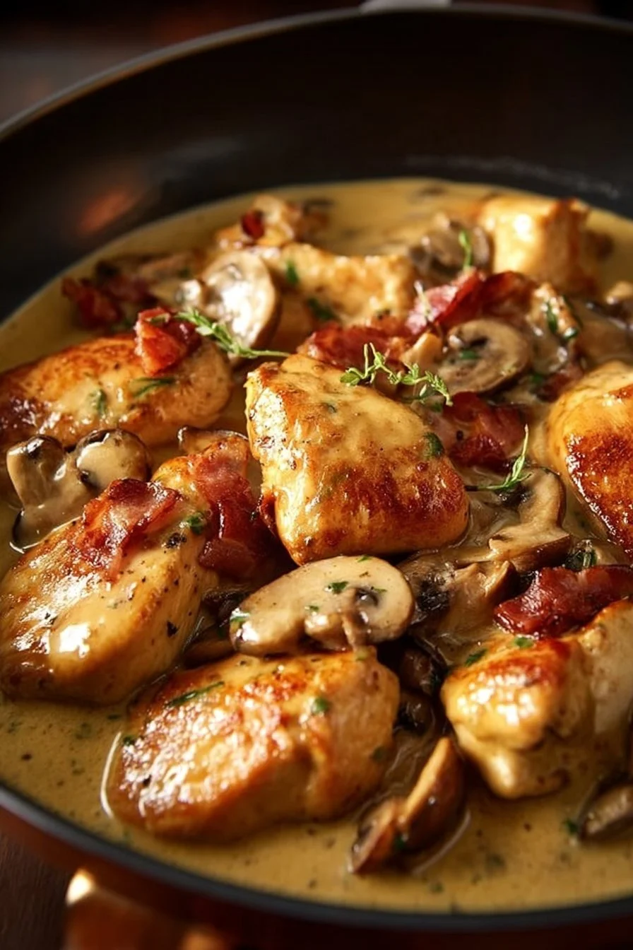 Plat de poulet irrésistible préparé avec légumes frais et épices