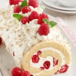 recette de Bûche de Noël framboise