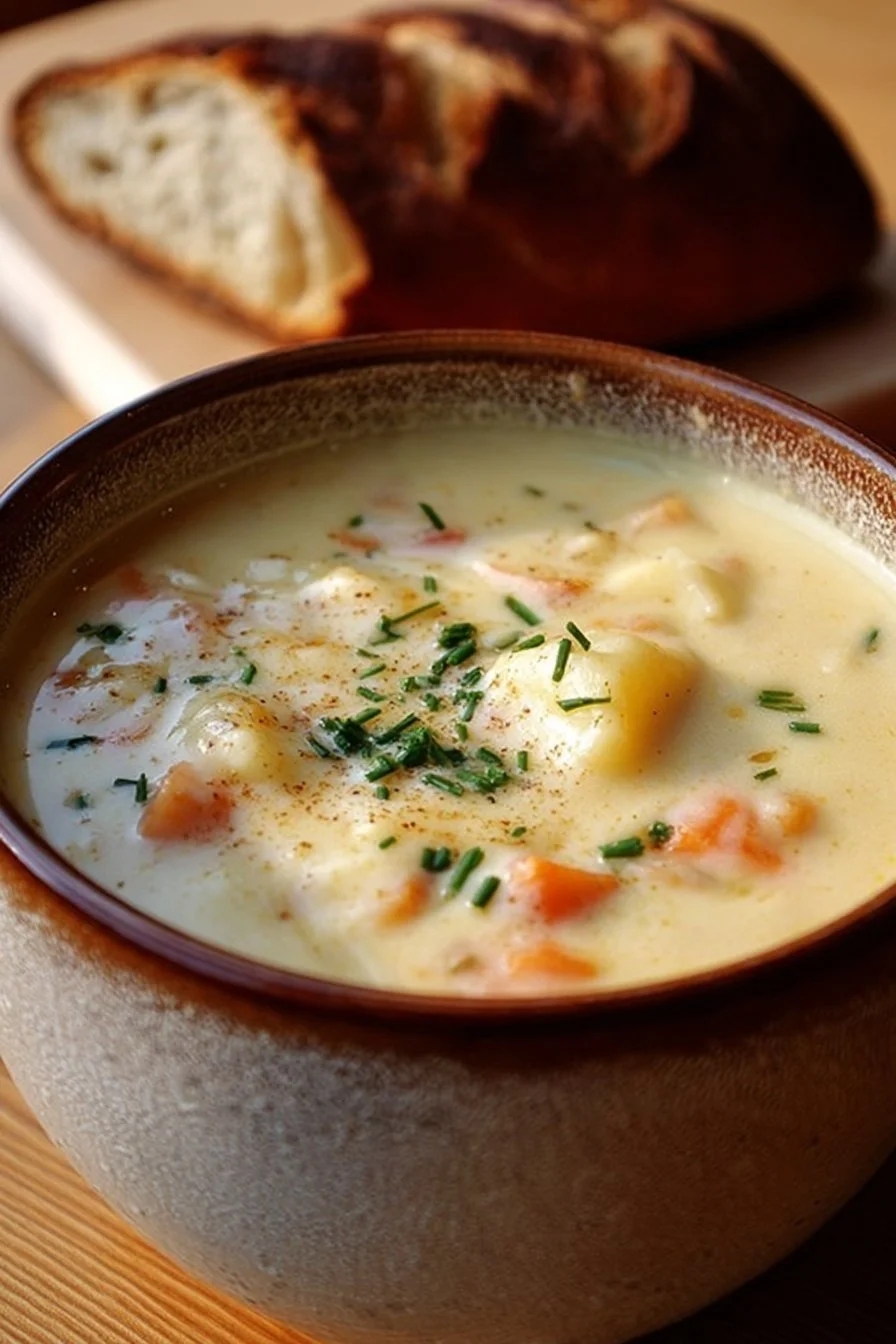 Soupe canadienne au fromage servie chaude dans un bol