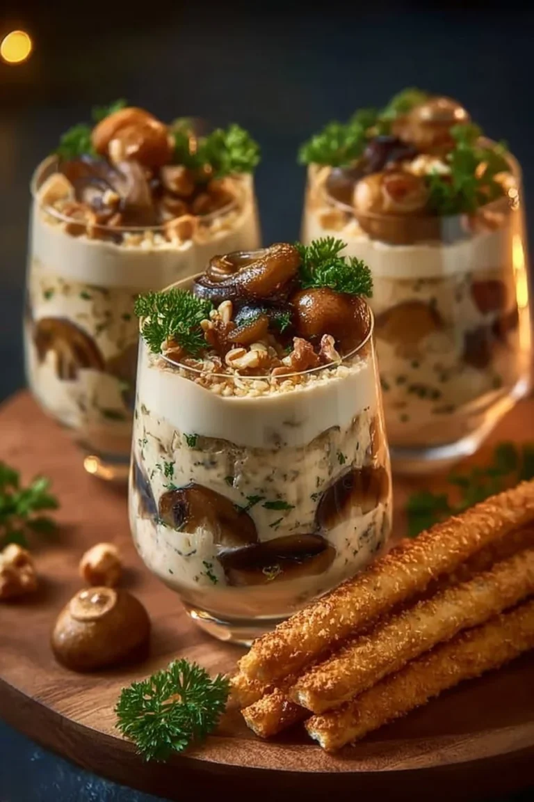 Tiramisu savoureux aux champignons, un dessert créatif et délicieux