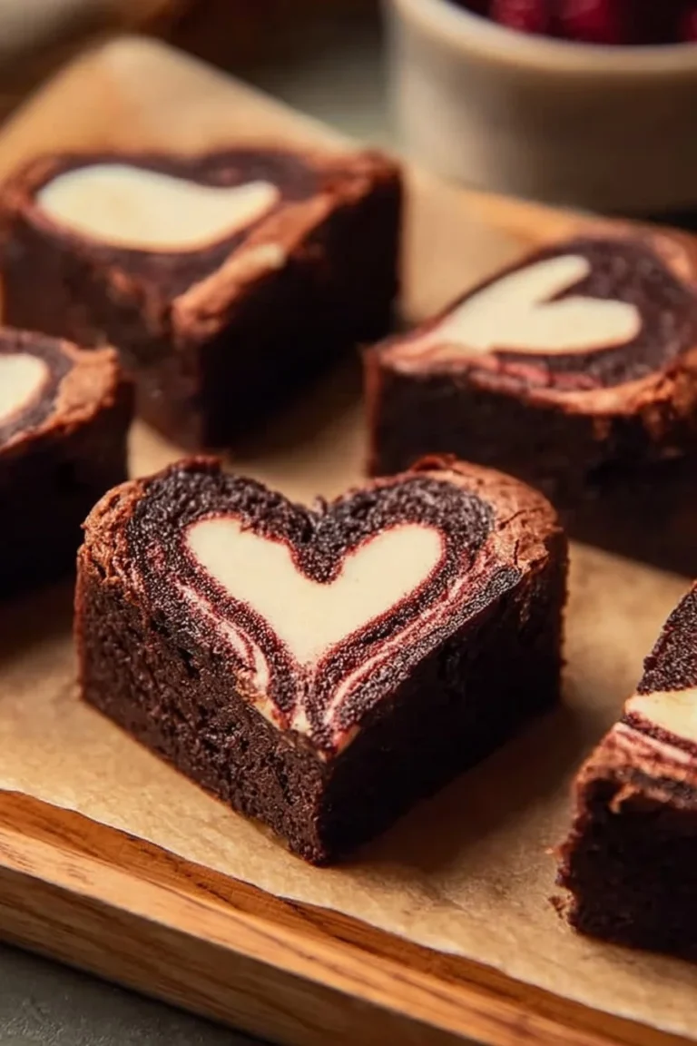 Brownies en forme de cœur, délicieux et parfaits pour les occasions spéciales