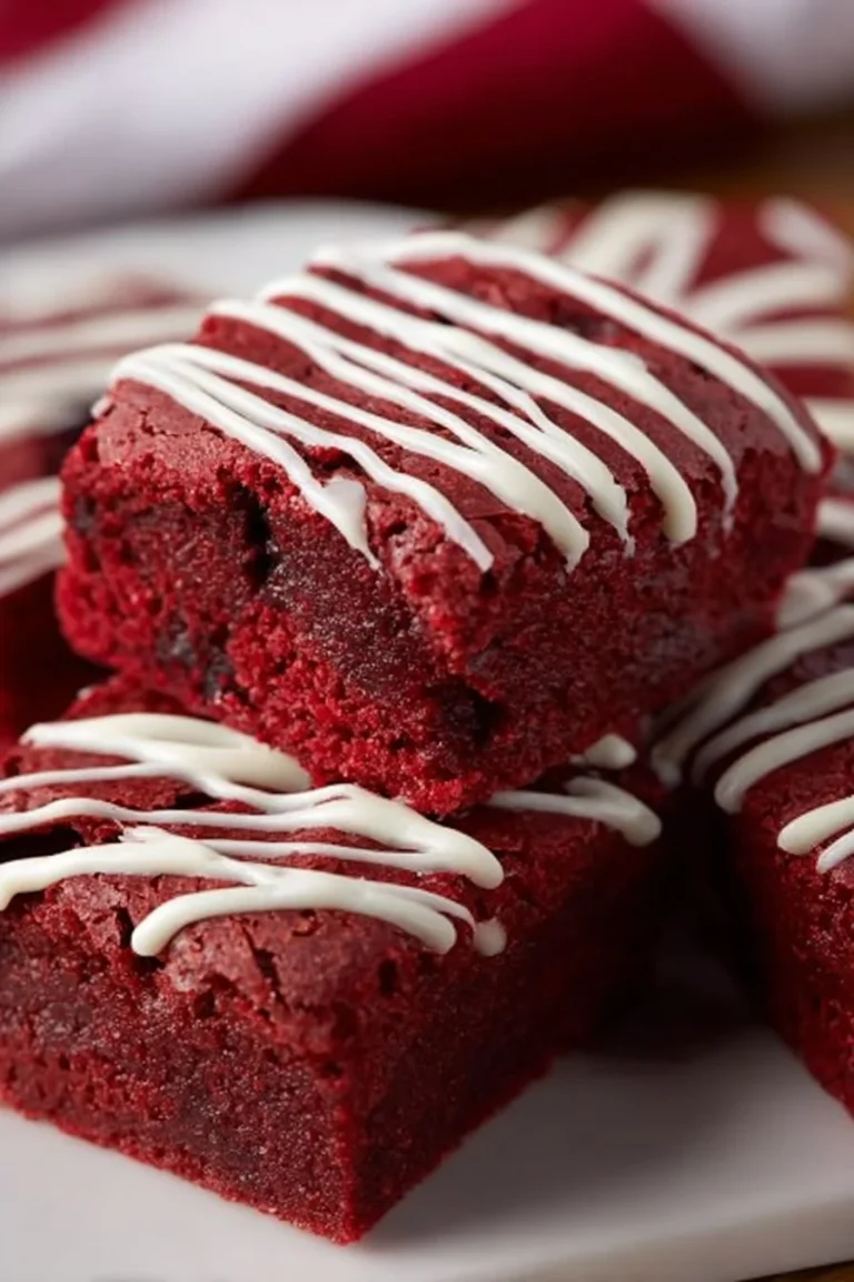 Brownies velours rouge fondants, un délicieux dessert chocolaté