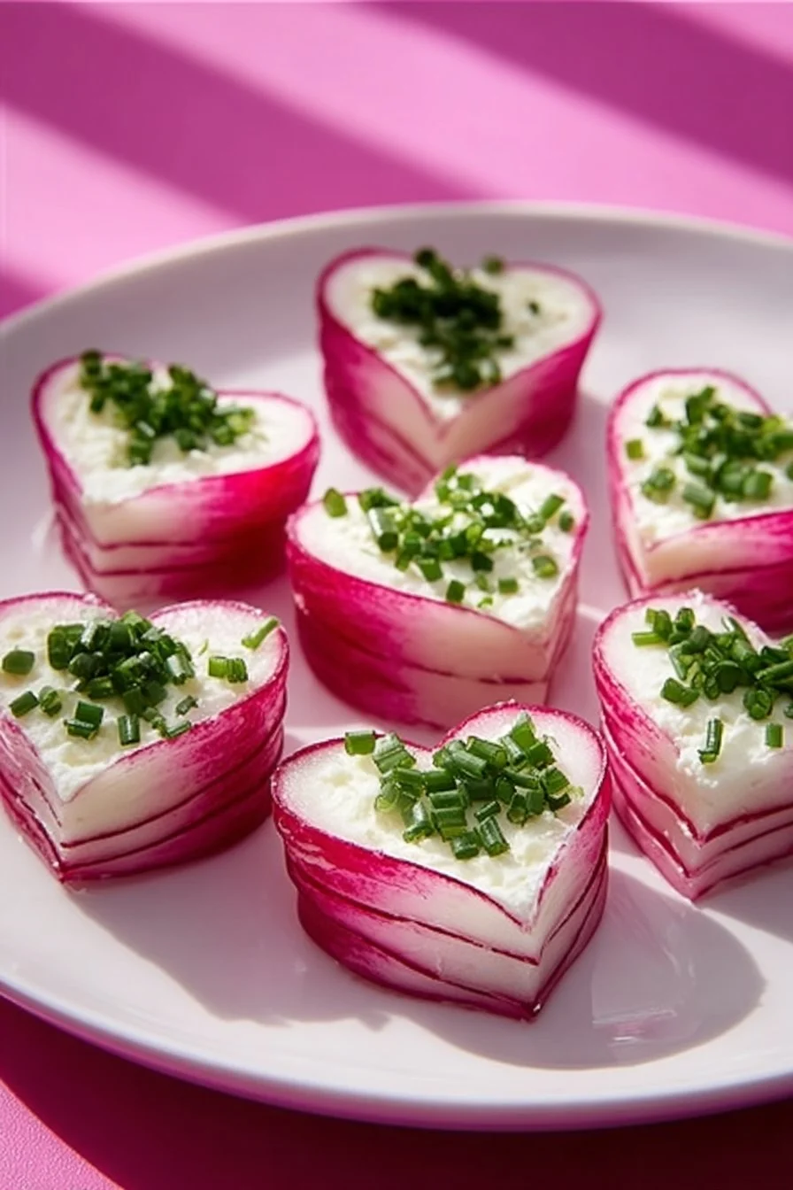 Mini-charlottes radis chèvre garnies pour un apéritif savoureux et original