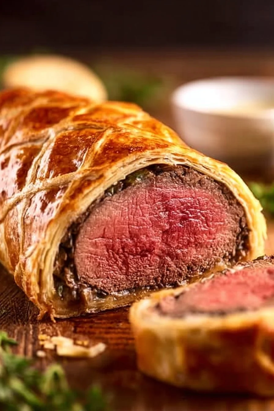 Recette de Beef Wellington avec viande tendre et pâte feuilletée dorée