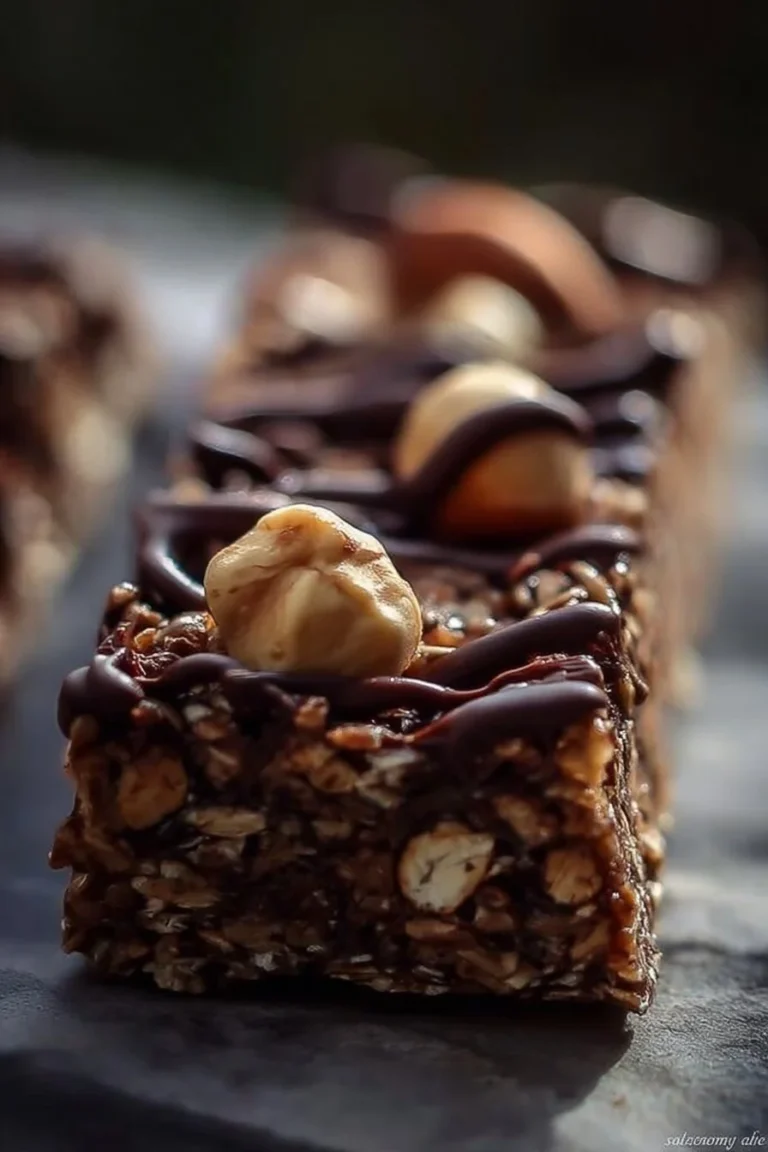Barres de céréales gourmandes faites maison, pleines de saveurs et de nutriments.