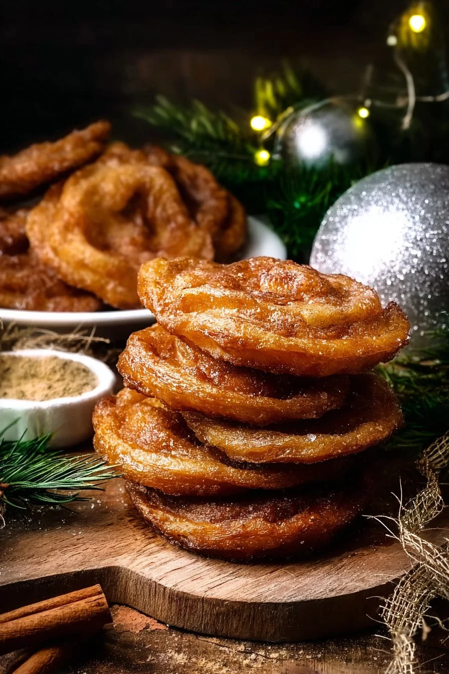 Beignets haïtiens croustillants et sucrés sur une assiette décorative.