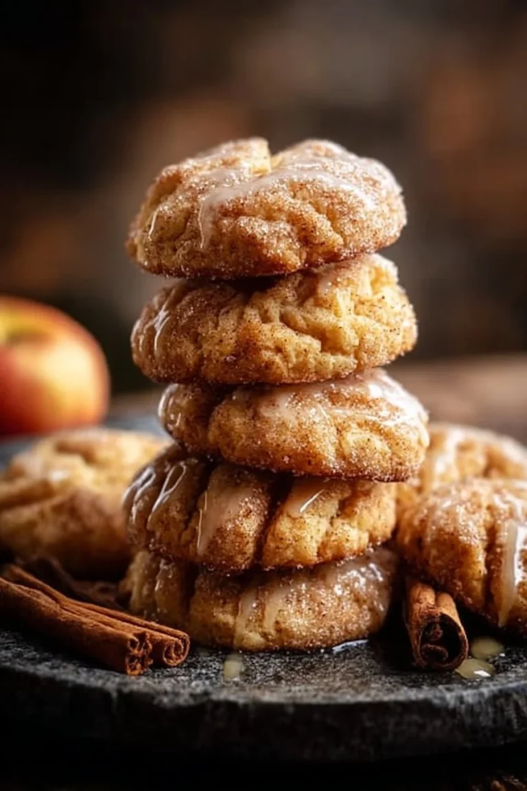 Biscuits au cidre de pomme frais et savoureux sur une assiette