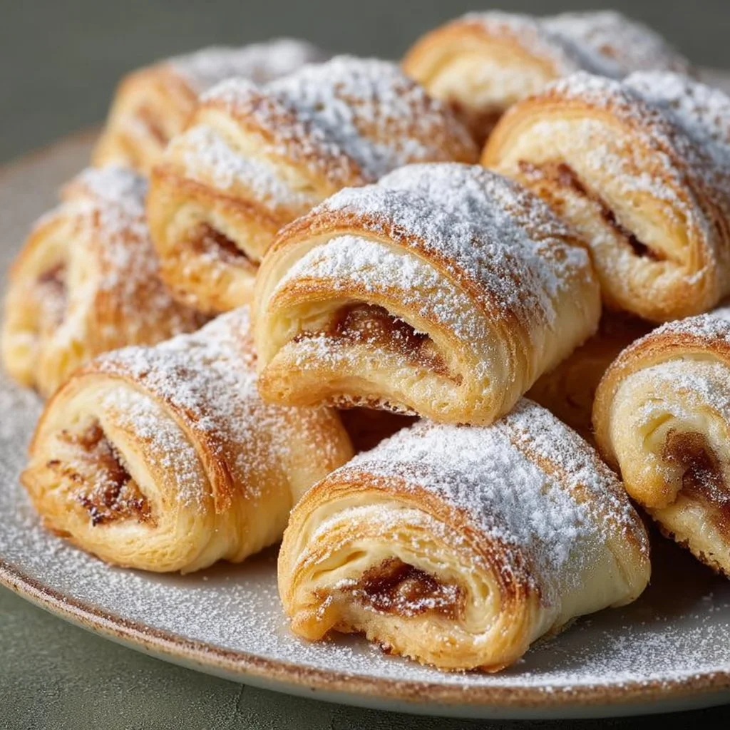 Biscuits aux pommes parfaitement cuits sur une assiette