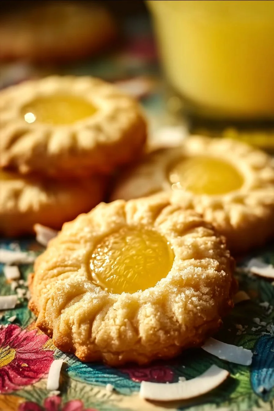 Biscuits empreintes ananas et coco pour une touche tropicale en pâtisserie.
