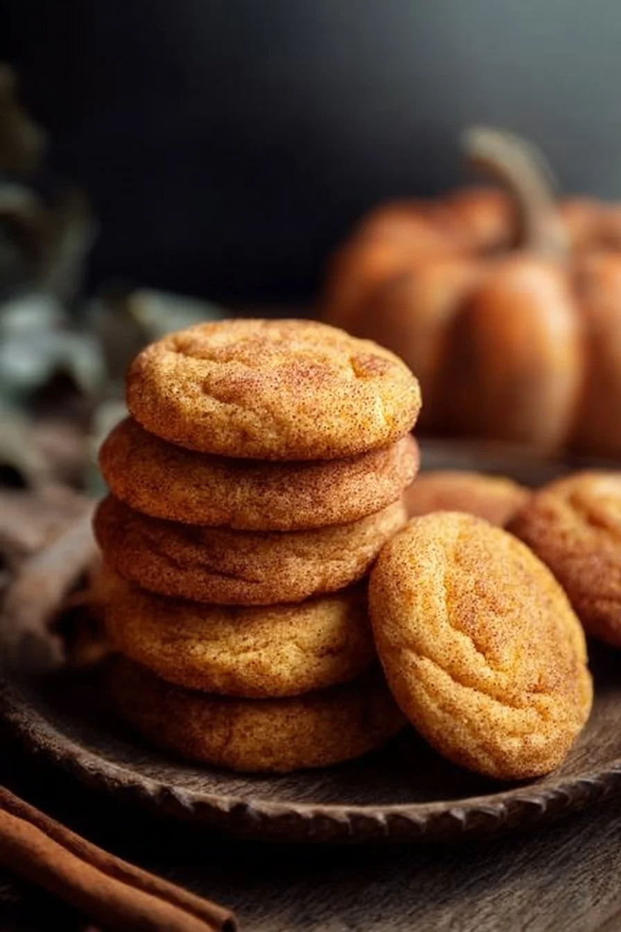 Biscuits snickerdoodle à la citrouille frais et savoureux
