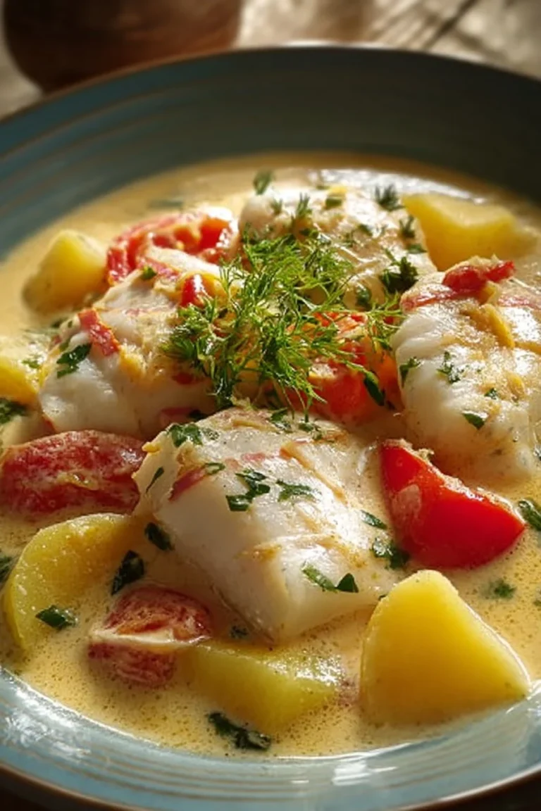 Blanquette de poisson au lait de coco, plat savoureux et crémeux