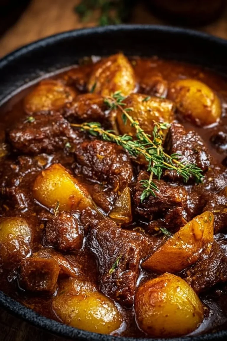 Recette de Boeuf aux légumes avec légumes colorés et tendres morceaux de viande.