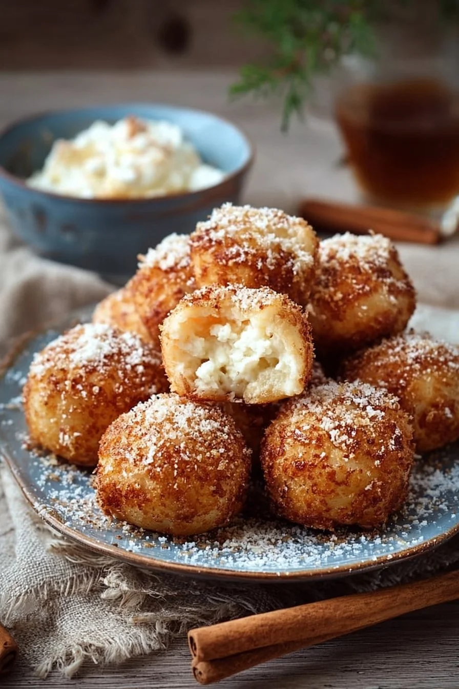 Bouchées Cannelle Pomme au Fromage Cottage délicieuses et savoureuses.