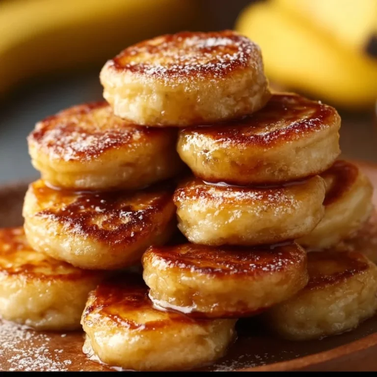 Bouchées de pancakes à la banane pour un déjeuner d'enfants