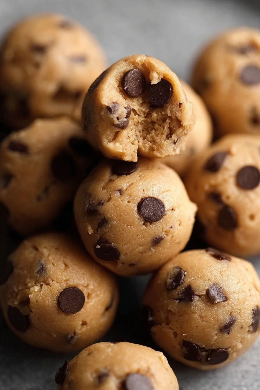 Boules cookie dough vegan et sans gluten, délicieuses et saines