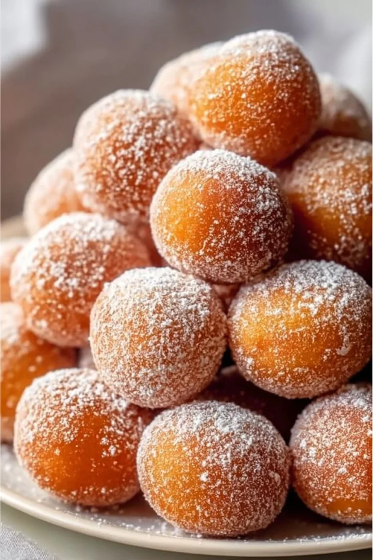 Boules de beignets au yaourt dorées et croustillantes
