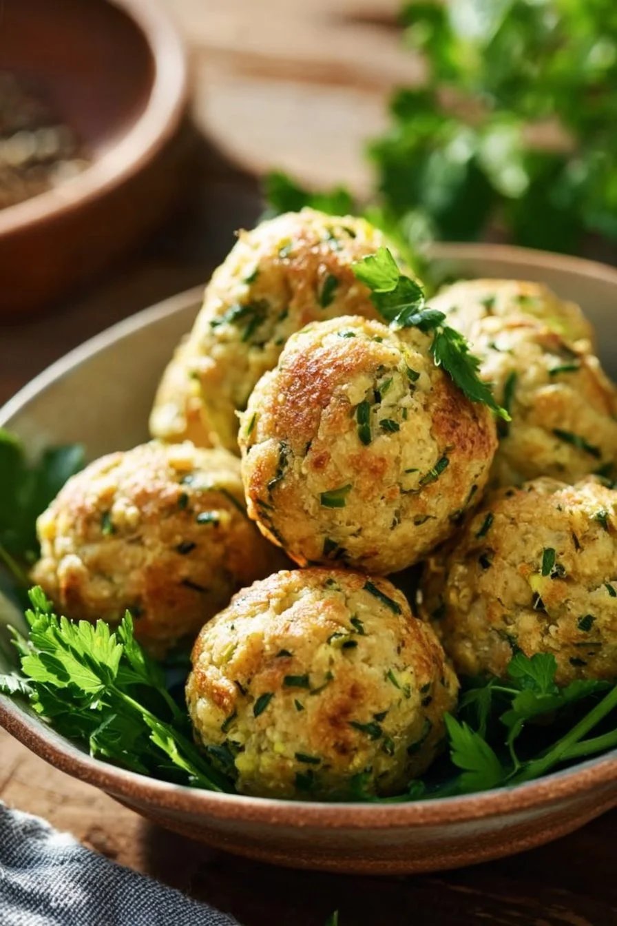 Boulettes de courgettes et pois chiches, un plat végétarien savoureux