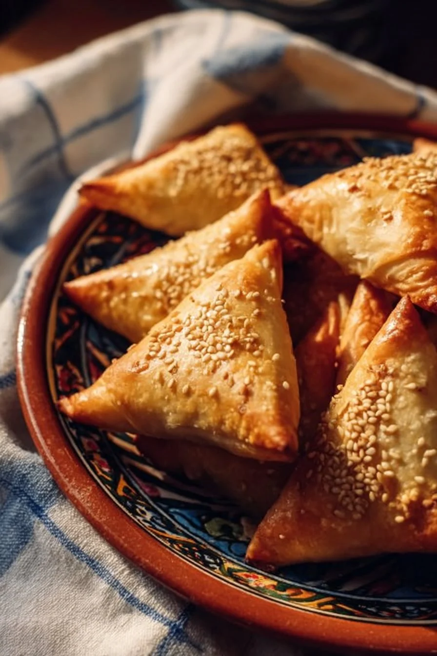 Briouates à la feta et au zaatar croustillants et savoureux
