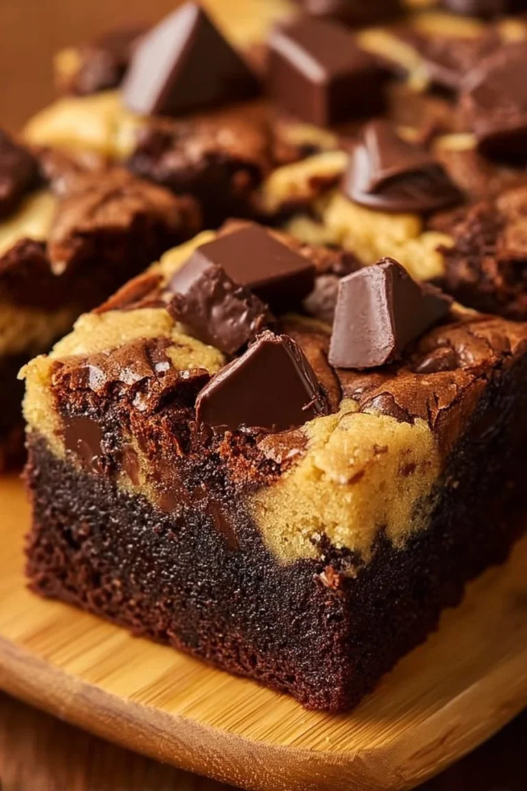 Brookies moelleux et allégés en dessert chocolaté