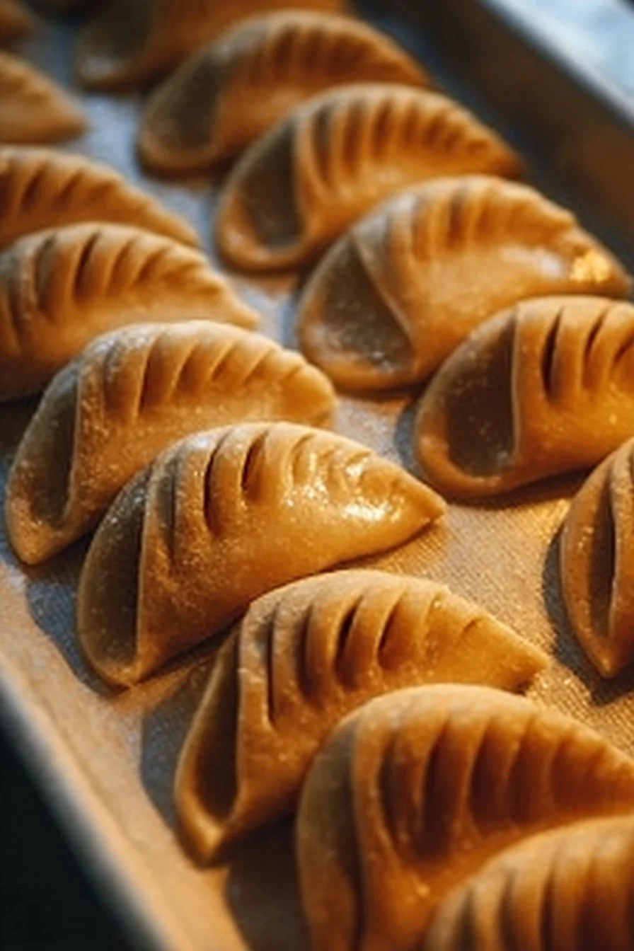 Cornes de gazelle marocaines, un dessert sucré traditionnel en forme de croissant.