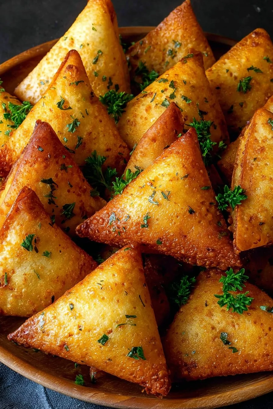 Triangles de polenta croustillants dorés et savoureux, idéal pour les apéritifs