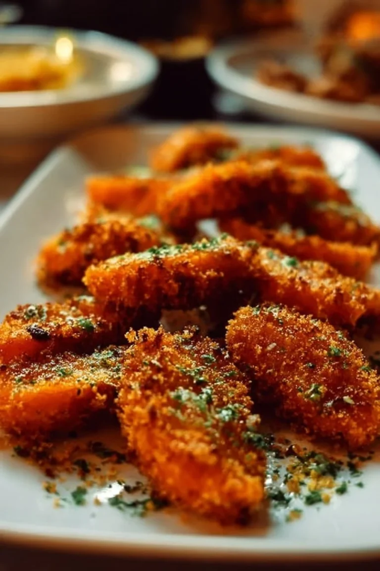 Carottes écrasées croustillantes servies dans un plat