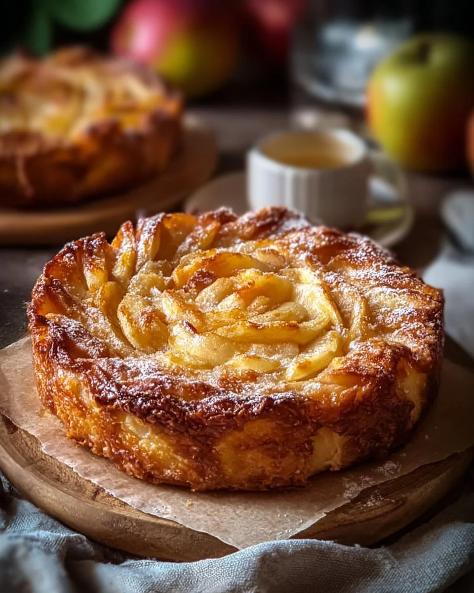 Croustade Pomme Délicieuse avec pommes dorées et pâte croustillante