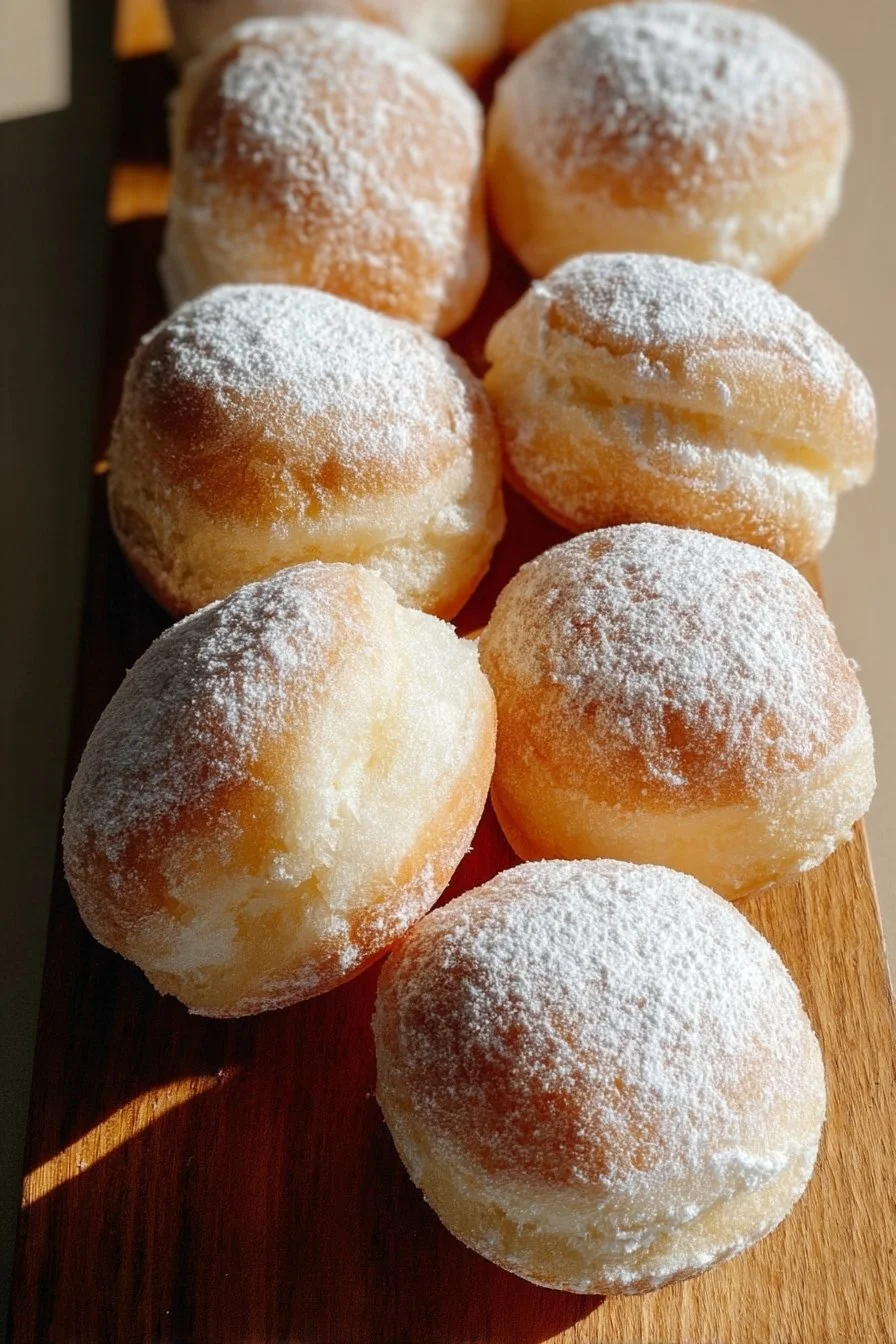Assortiment de beignets irrésistibles garnis et saupoudrés de sucre