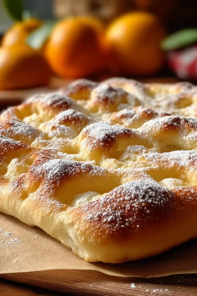 Fougasse Sucrée Fleur d'Oranger Rhum, une pâtisserie sucrée et parfumée.