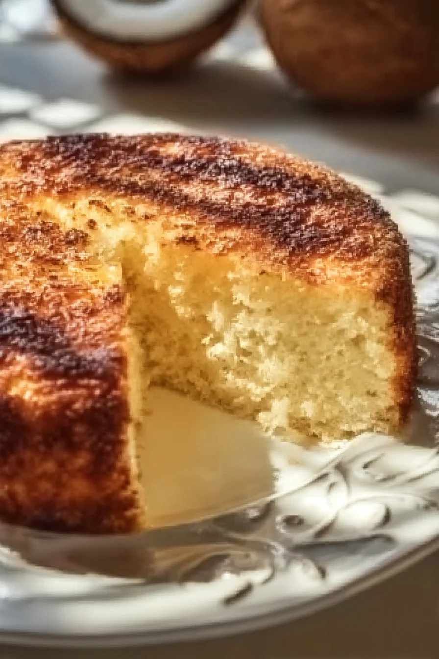 Gâteau moelleux à la noix de coco, parfait pour les desserts gourmands