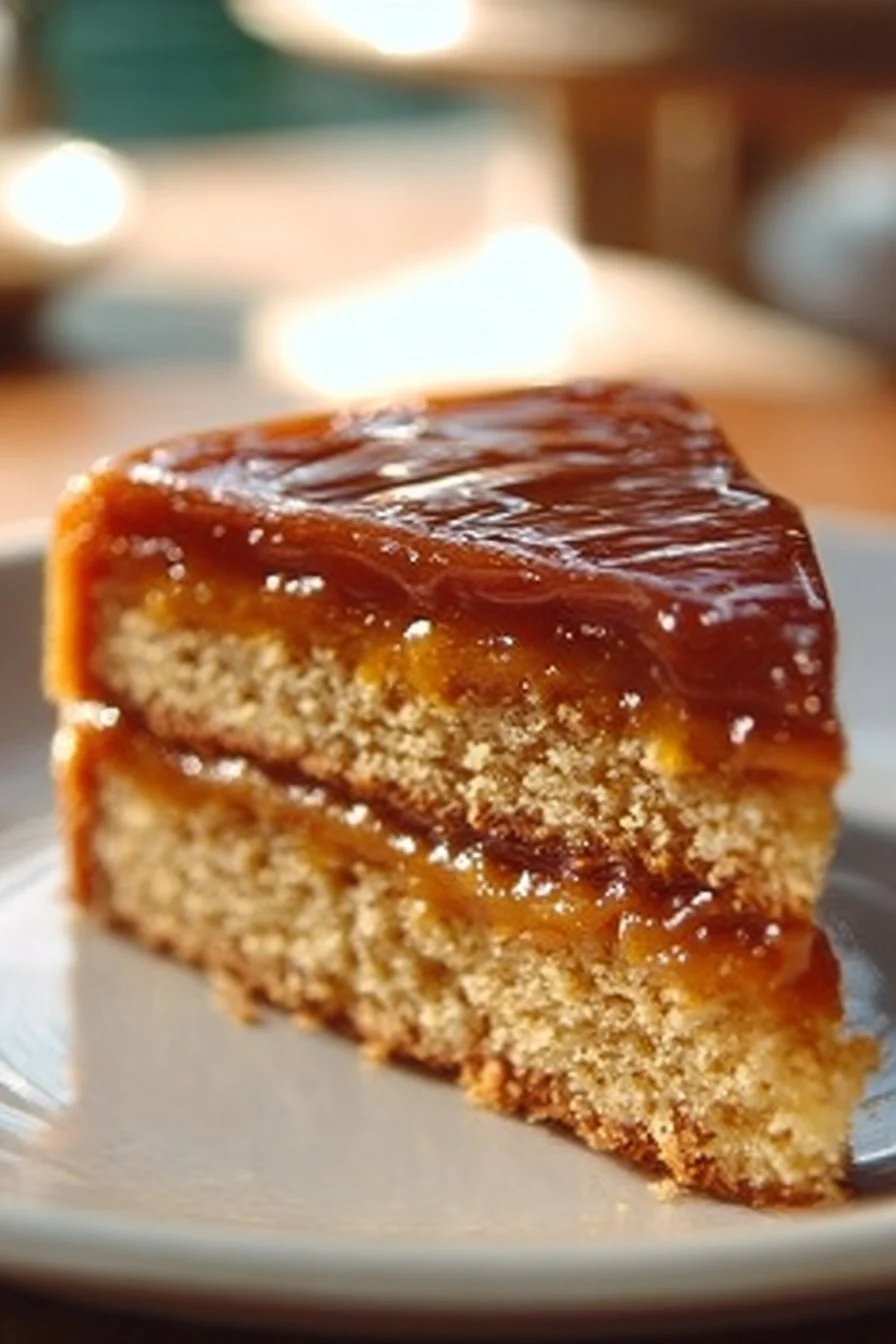 Gâteau caramel beurre salé avec une garniture crémeuse et irrésistible