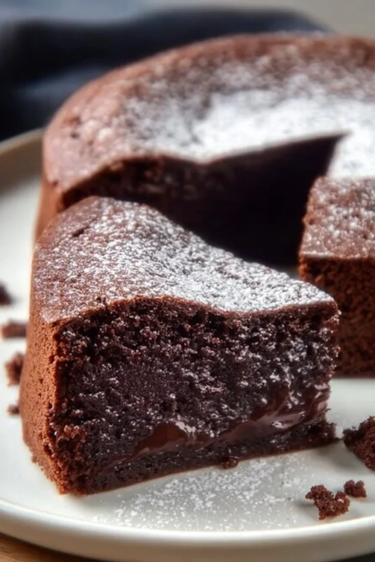 Gâteau au chocolat moelleux servie avec des décorations en chocolat