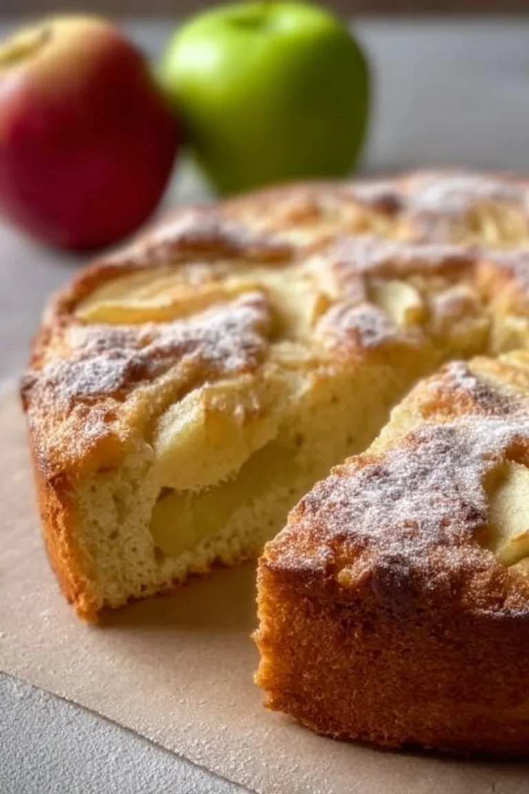 Gâteau au yaourt aux pommes, un dessert moelleux et savoureux fait maison