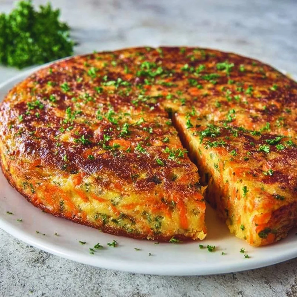 Gâteau de légumes léger et savoureux, idéal pour un repas sain