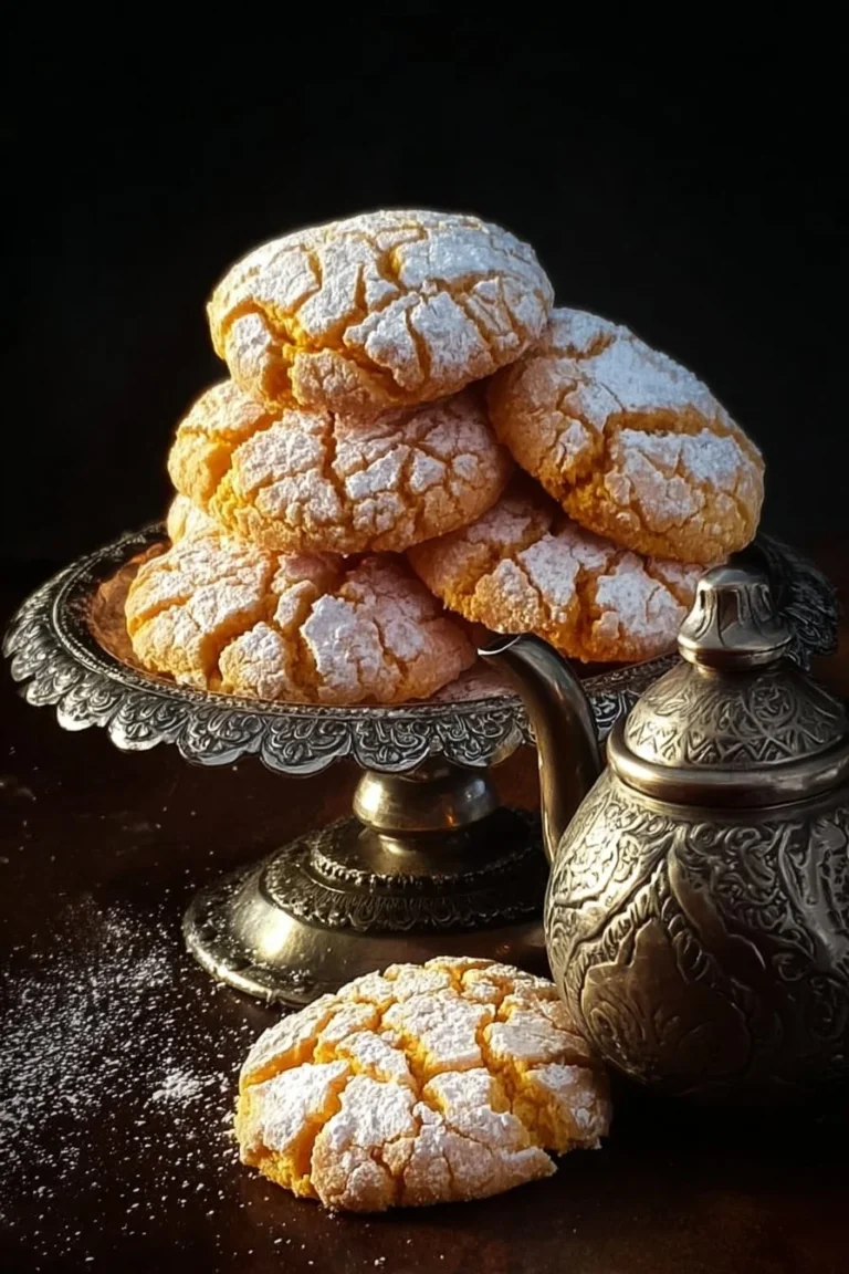 Ghriba à la semoule et à la noix de coco, délicieuse pâtisserie marocaine