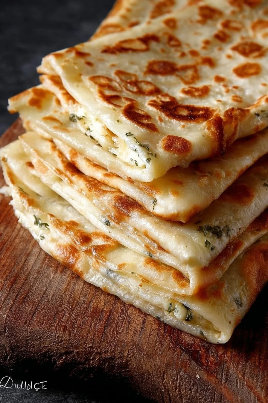 Gözleme, crêpes turques fourrées au fromage savoureux