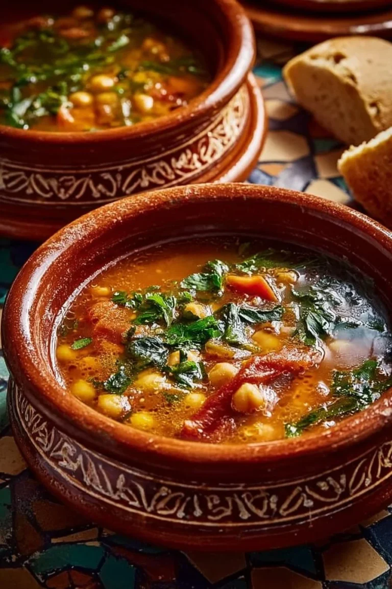 Bol de harira marocaine facile version Choumicha, soupe traditionnelle épicée